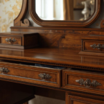 Custom Furniture Jakarta | Meja Rias dengan Cermin dan Laci Tersembunyi