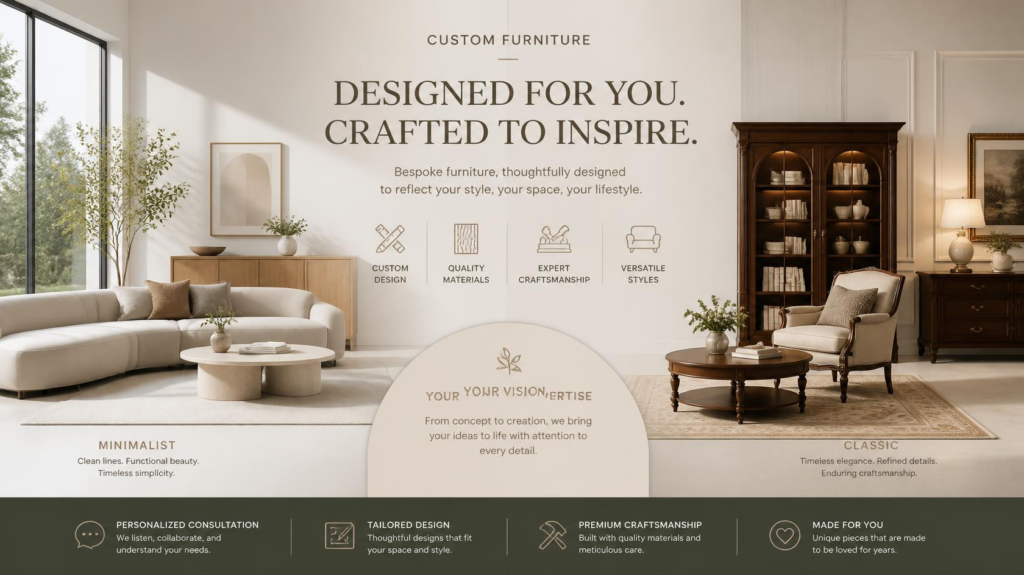 Minimalis vs Klasik Jasa Pembuatan Custom Furniture Bisa Keduanya!