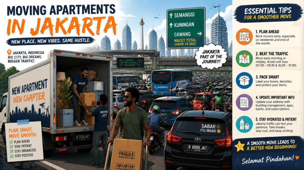 Pindahan Apartemen di Jakarta Tips Menghadapi Macet dan Lalu Lintas (1)