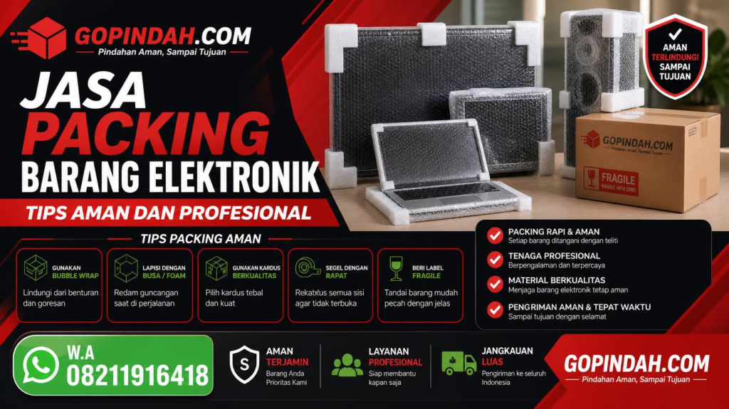 Jasa Packing Barang Elektronik Tips Aman dan Profesional (W.A 08211916418)
